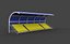 Modello 3D della tribuna dello stadio 3