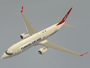 3d b 737-800 turkish airlines