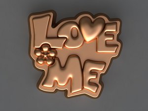 3D love mold hand model