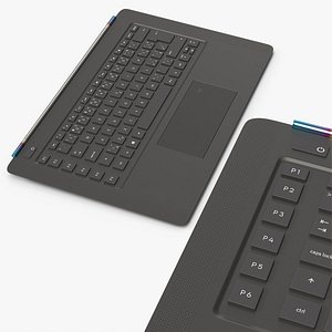 Notebook Keyboard Panel with Touchpad Black
