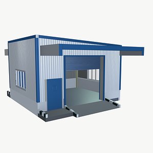 3D Garage shed model