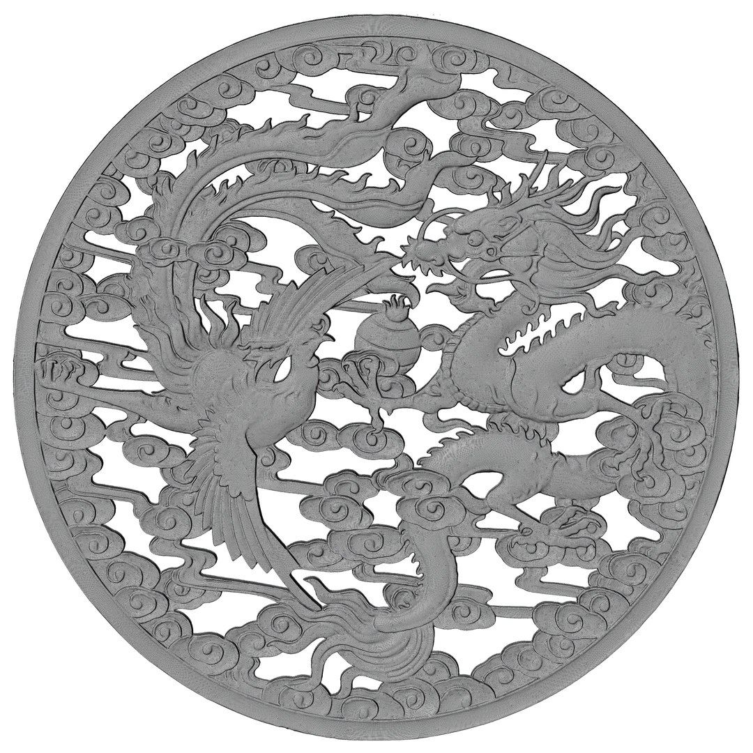 Dragon Ornament Vol 043 3D Model TurboSquid 2082220