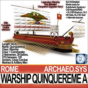 Roman Warship Quinquereme A