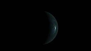 Realistic planet with a moon