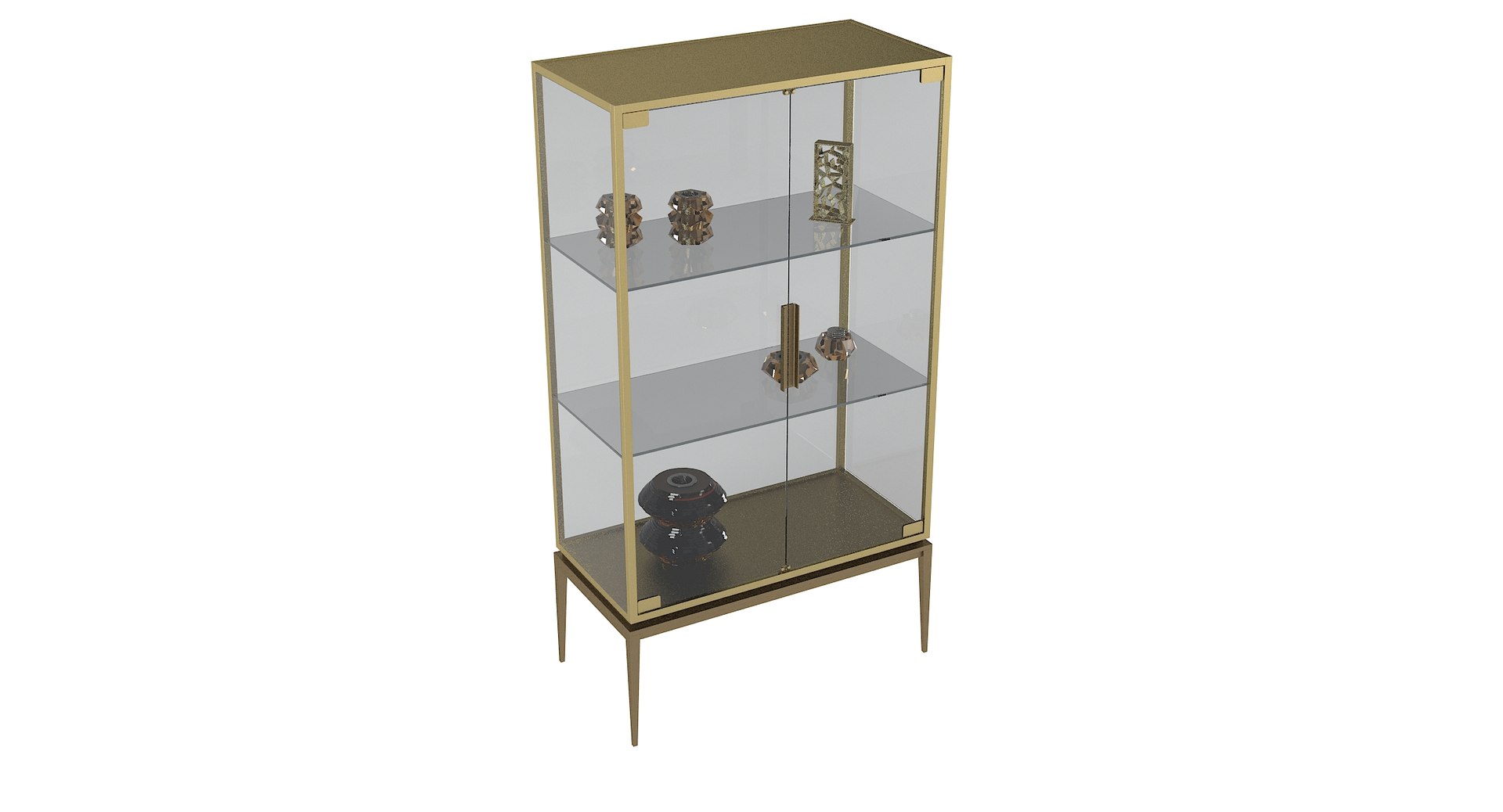 Glass Showcase Model - TurboSquid 1415613