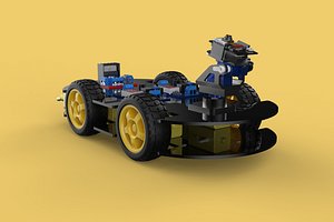 SURVEILLANCE ROBOT CAMERA SECURITY SMART CAR PATROL AUTONOMOUS 3D model
