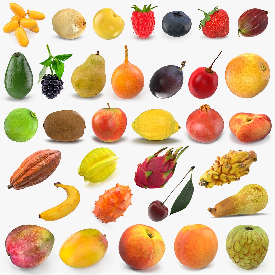 Fruits Collection 7 3D model preview