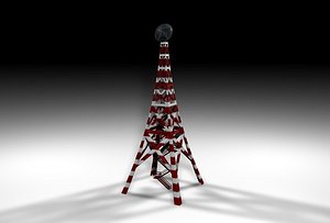 3d radio tower model