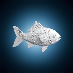 3D Ichthys Fish Symbol 3D Print Model model