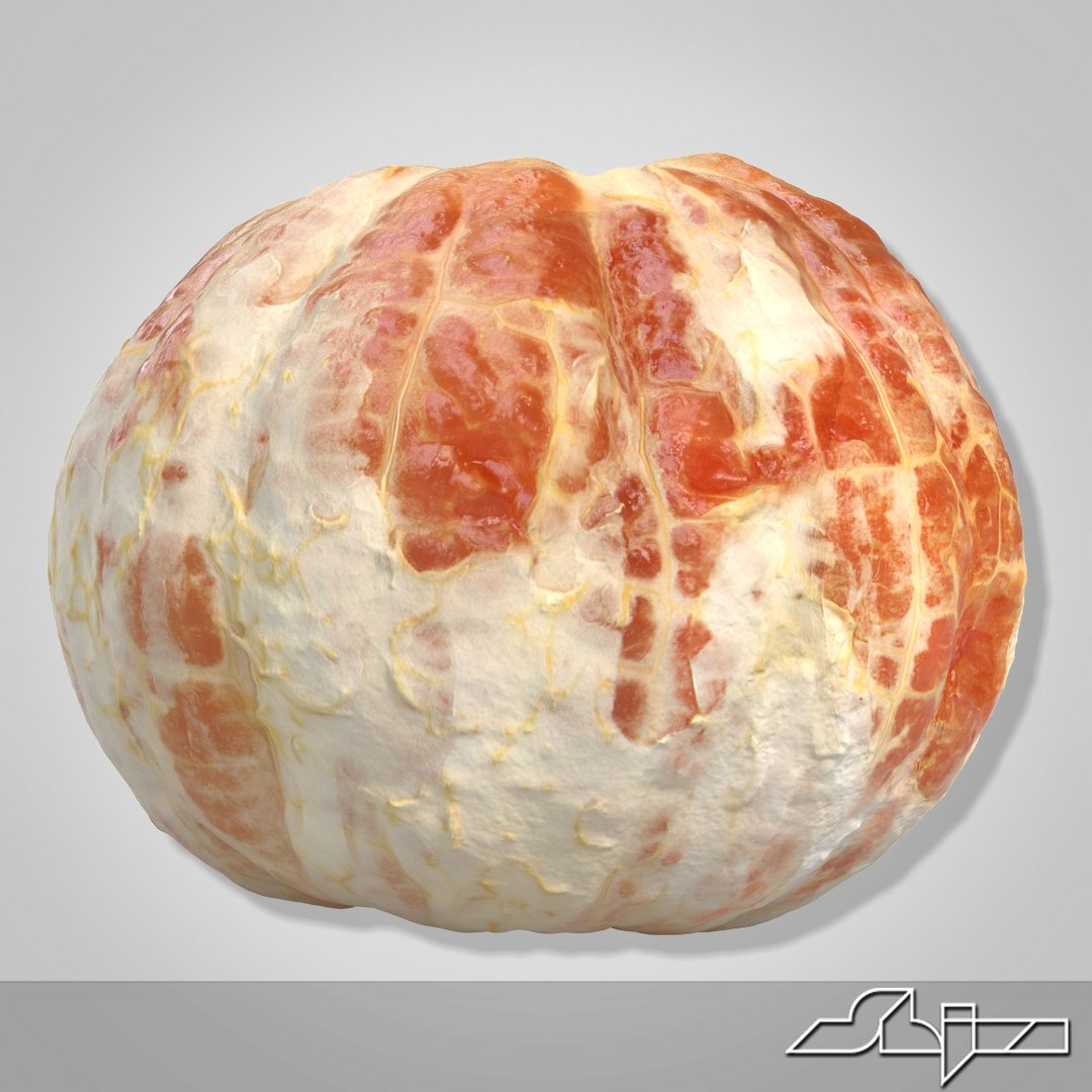 3d Grapefruit Peel 2 Model   Grapefruit2peel3shiva 