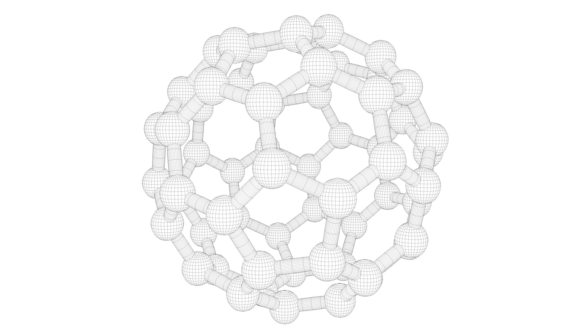 3D Model Carbon Structure Fullerene - TurboSquid 1502863