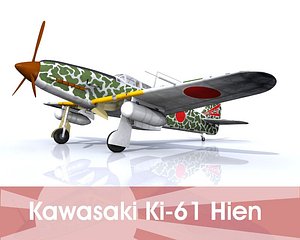 kawasaki ki-61 hien 3d 3ds