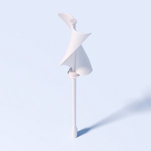 vertical axis wind turbine 3D model