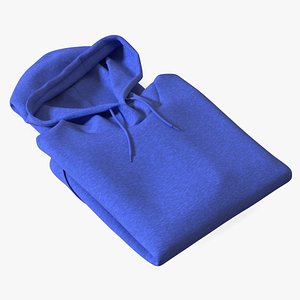 Folded Hoodie Blue