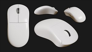 Modern White Computer Mouse