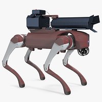 Robot Dog with a Flamethrower