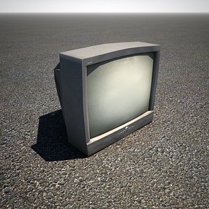 crt television 3d max