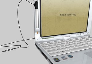 3d model tablet laptop