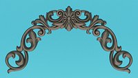 Model of a Carved Decorated Arch