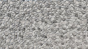 3D model natural grey granite stone wall