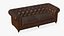 Sofá de couro Chesterfield