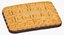 3D Christmas Chocolate Biscuit 05 model