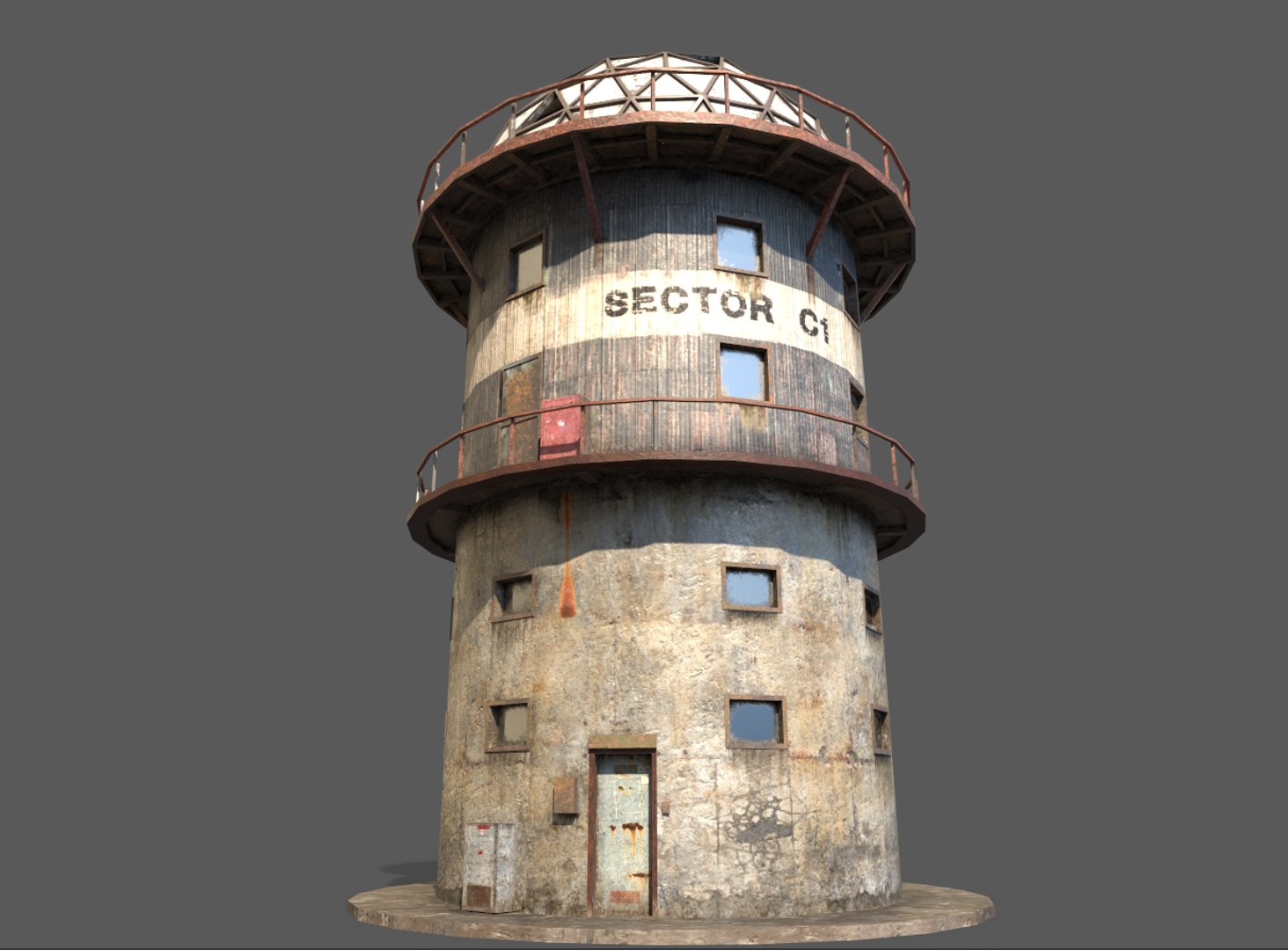 Abandoned Radar Building 3D Model - TurboSquid 1681936
