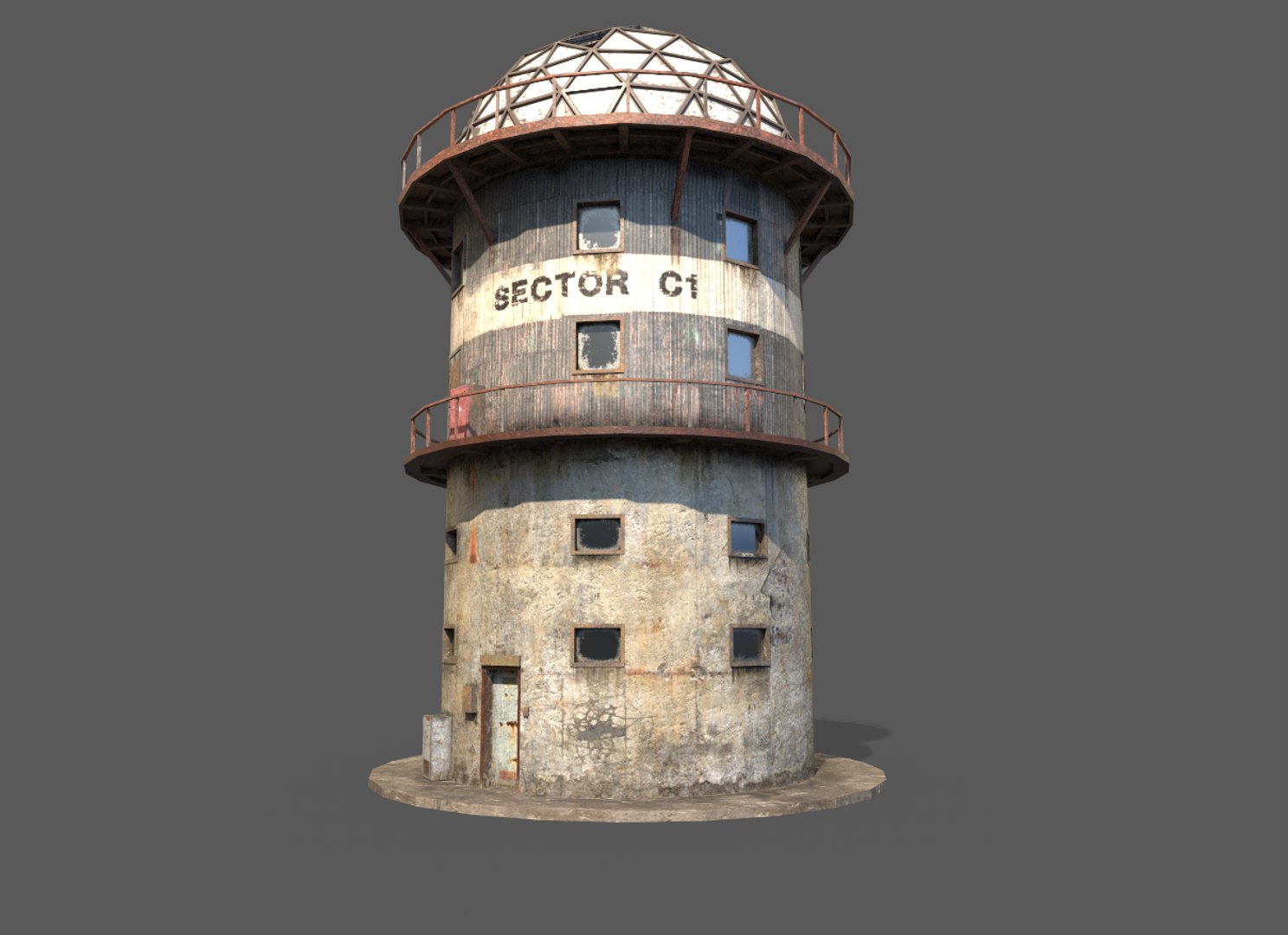 Abandoned Radar Building 3D Model - TurboSquid 1681936