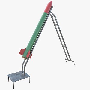 Qassam 3 Rocket with launcher