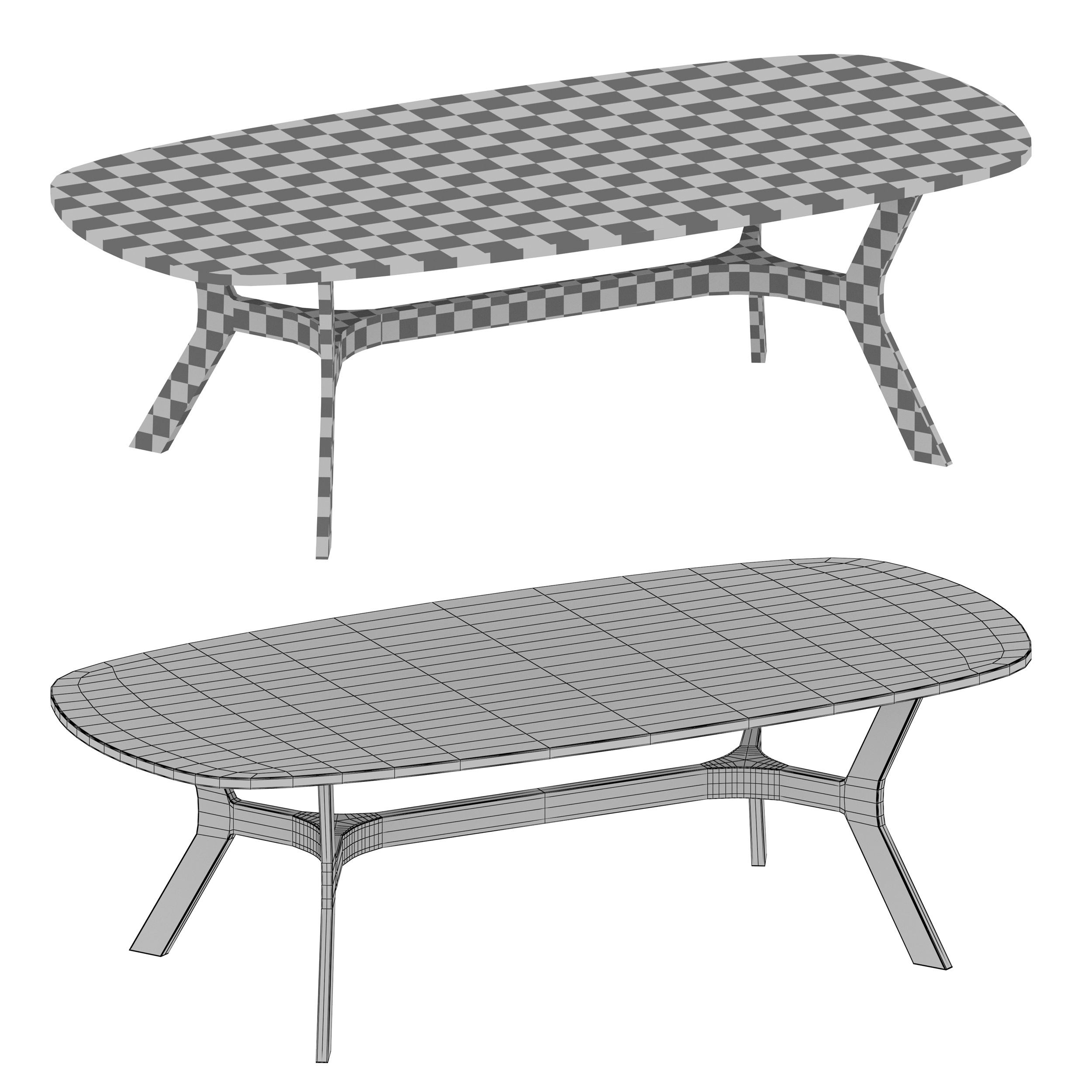 3D Coffee Table Glass Brass TurboSquid 1647756