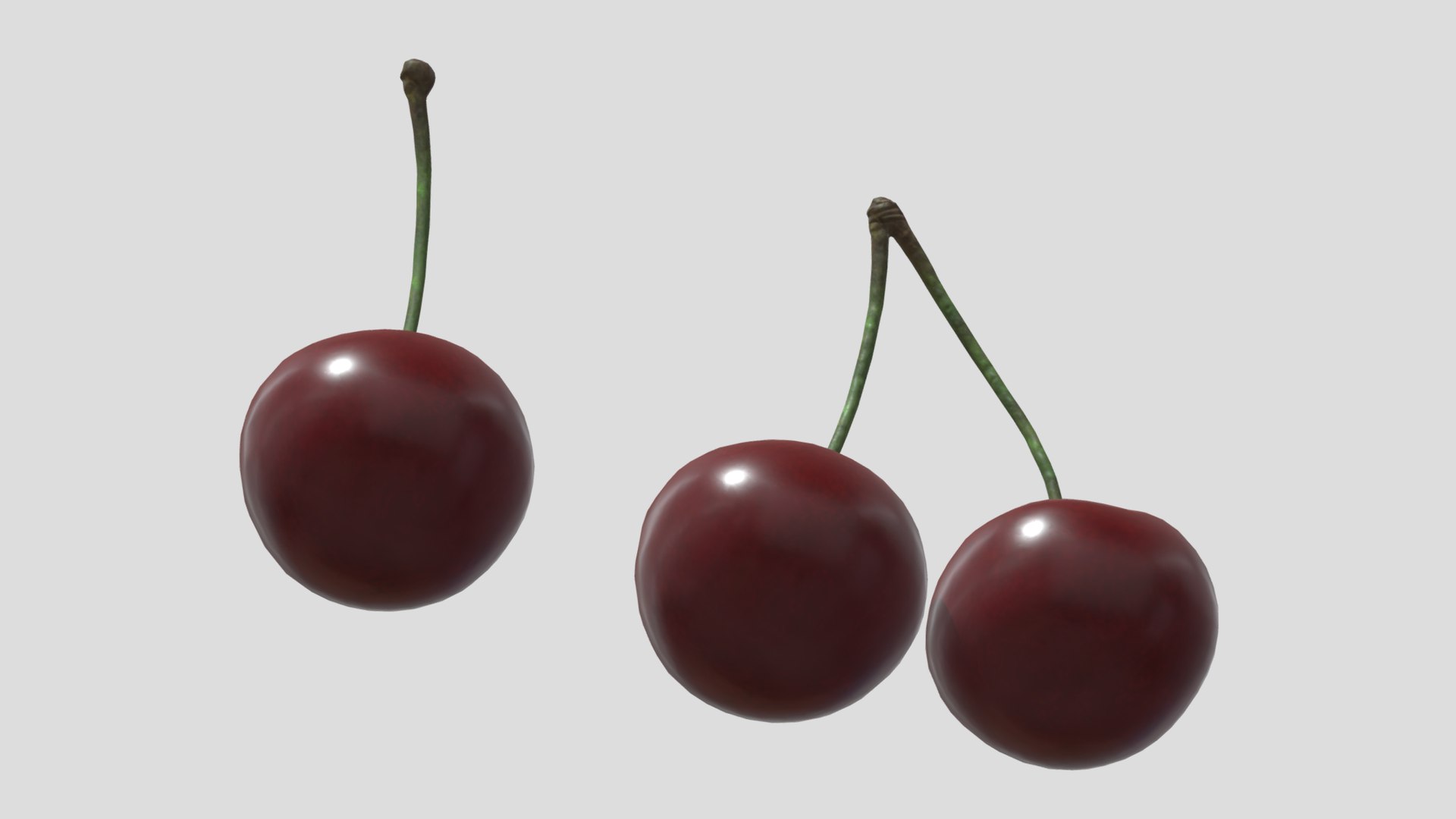 Cherry 01 Low Poly 3D - TurboSquid 2272636