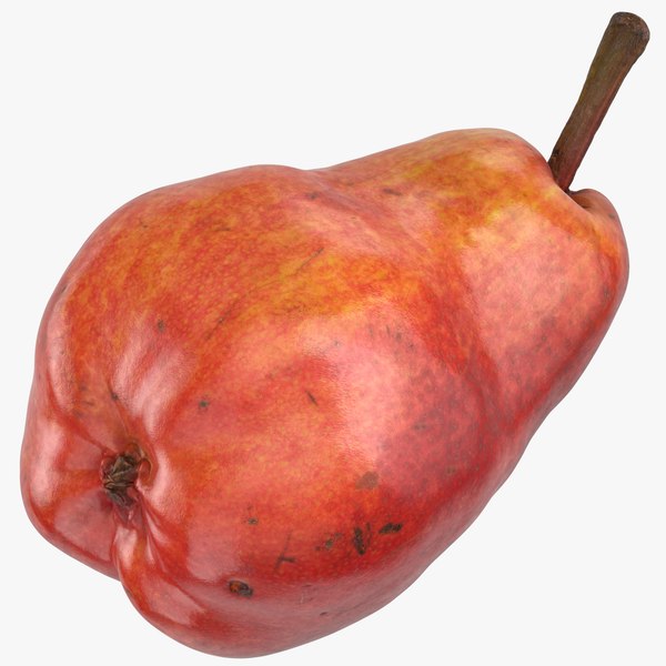 williams pear red 01 3D model