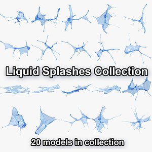 3D Liquid Splashes Collection
