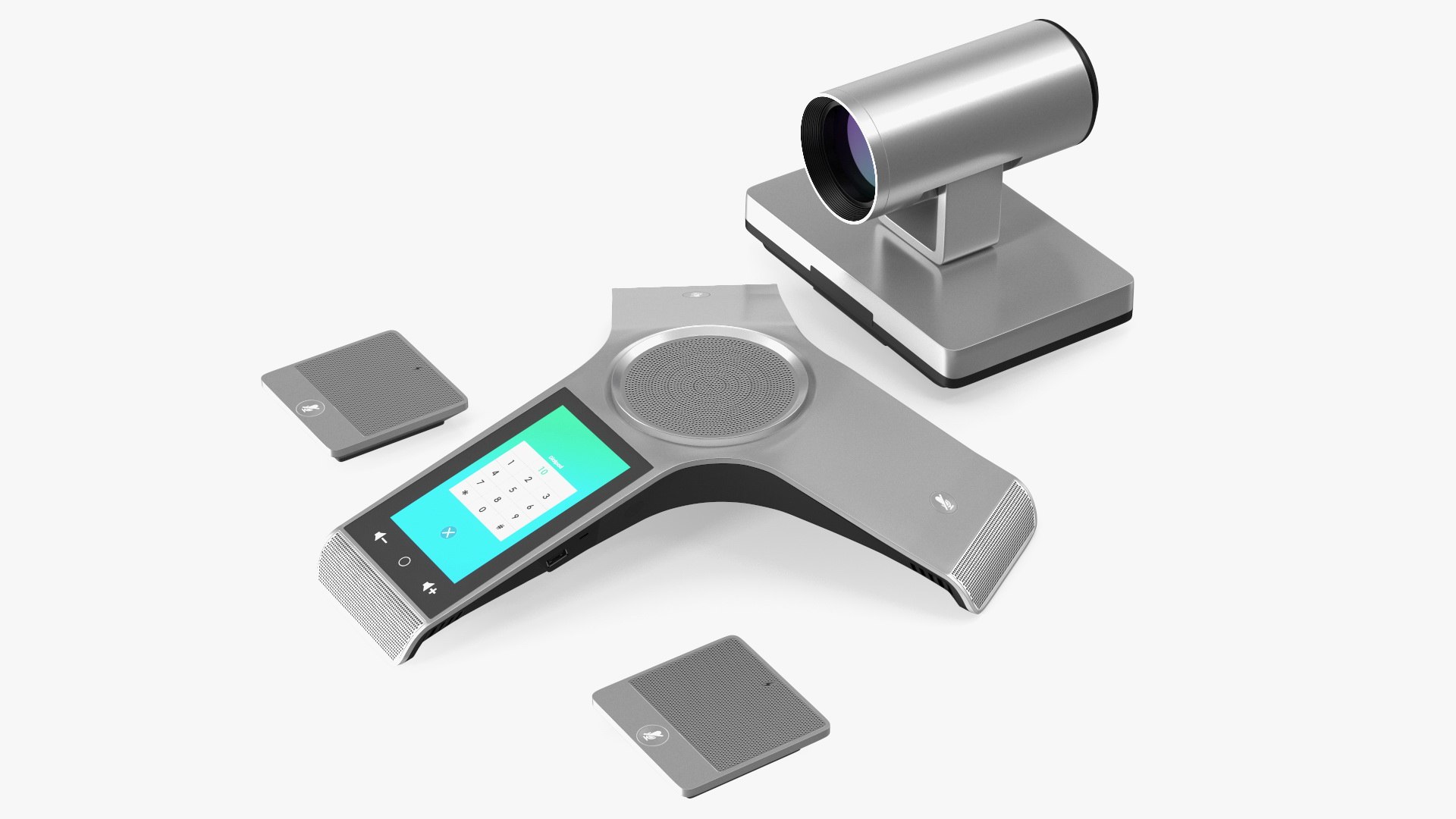Video Conferencing System Set 3D model preview