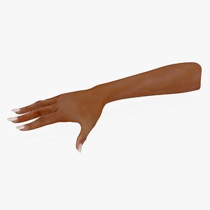 Brown Skinned Female Hand Base Pose