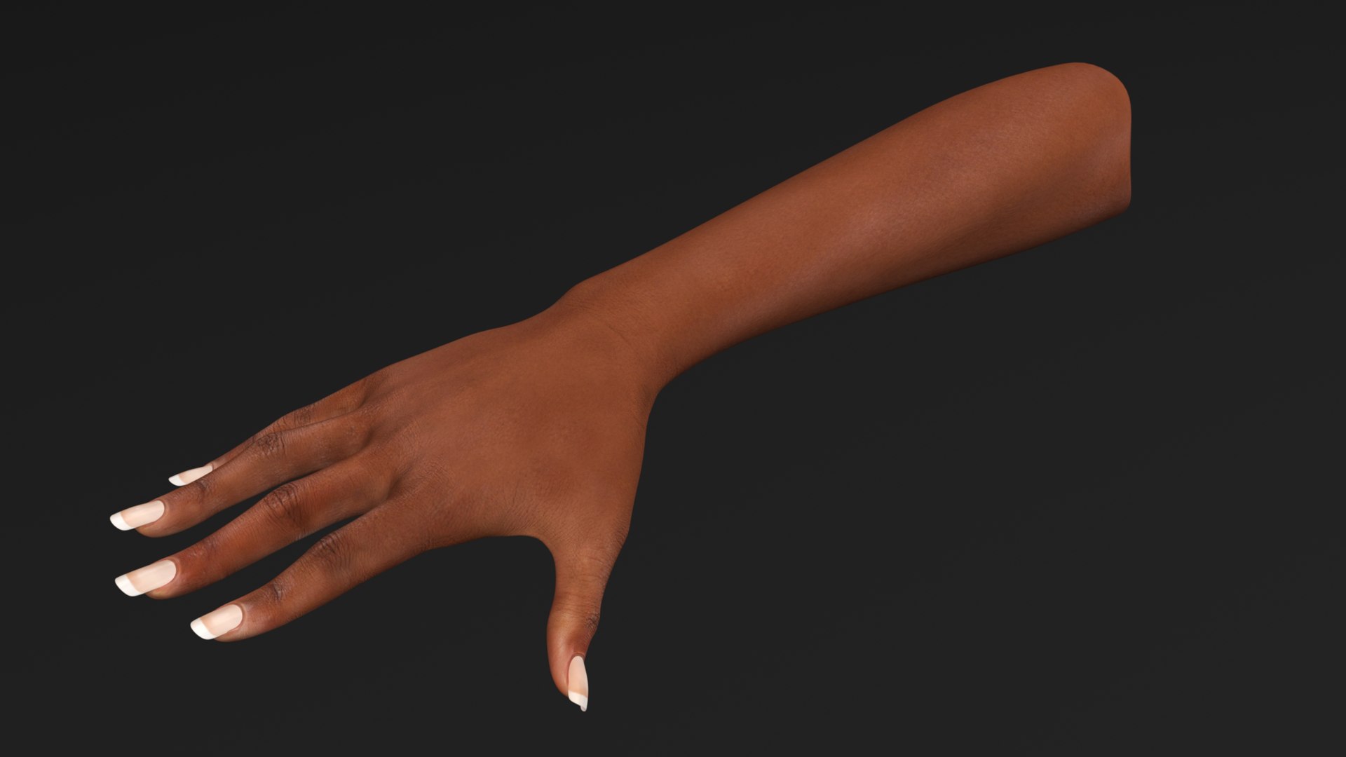 3D Brown Skinned Female Hand Base Pose - TurboSquid 2169085