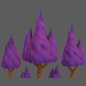 3D Trees Cartoon V32