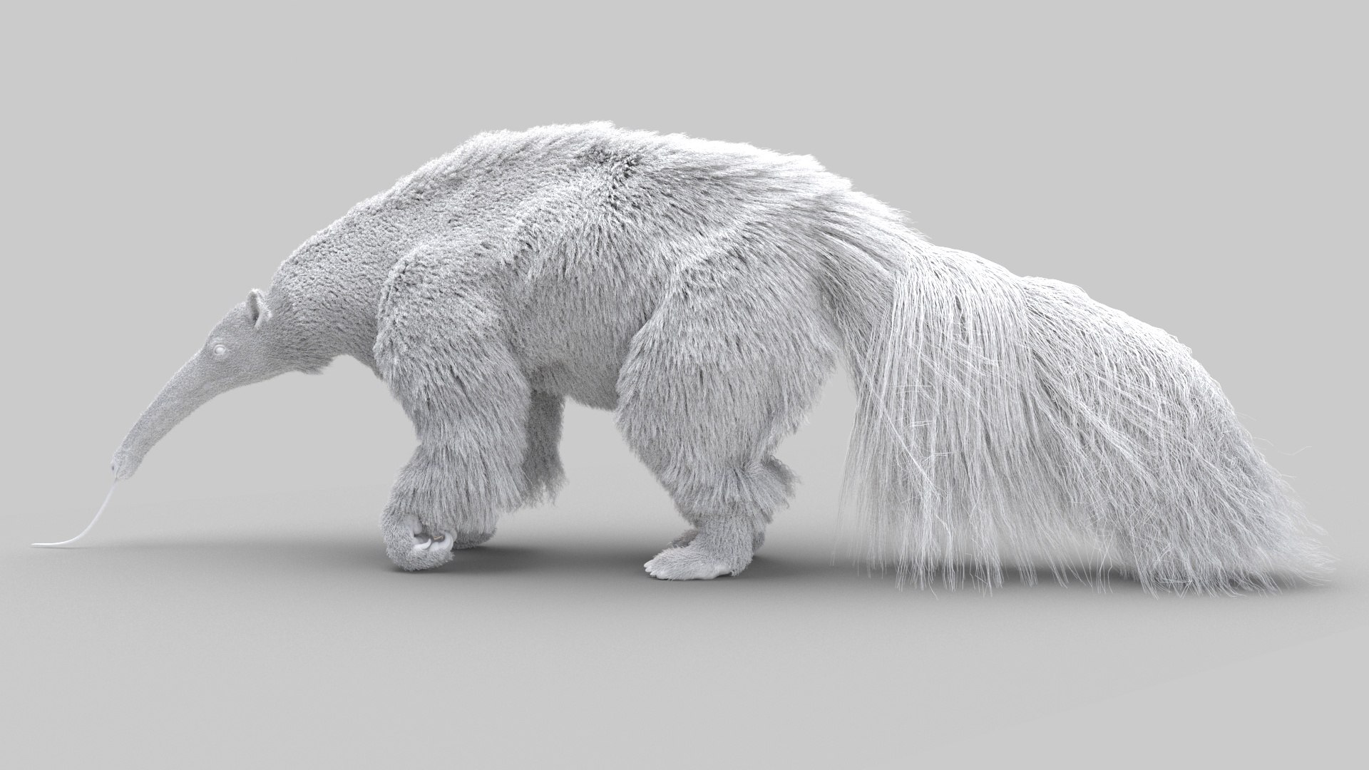 3d Giant Anteater Model Turbosquid 1589453