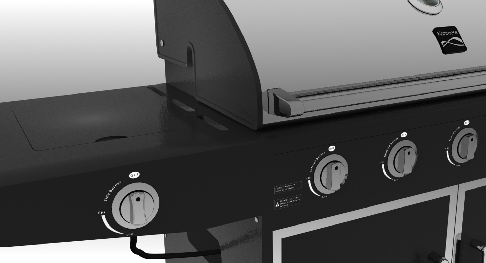 3d Kenmore Barbecue Modeled