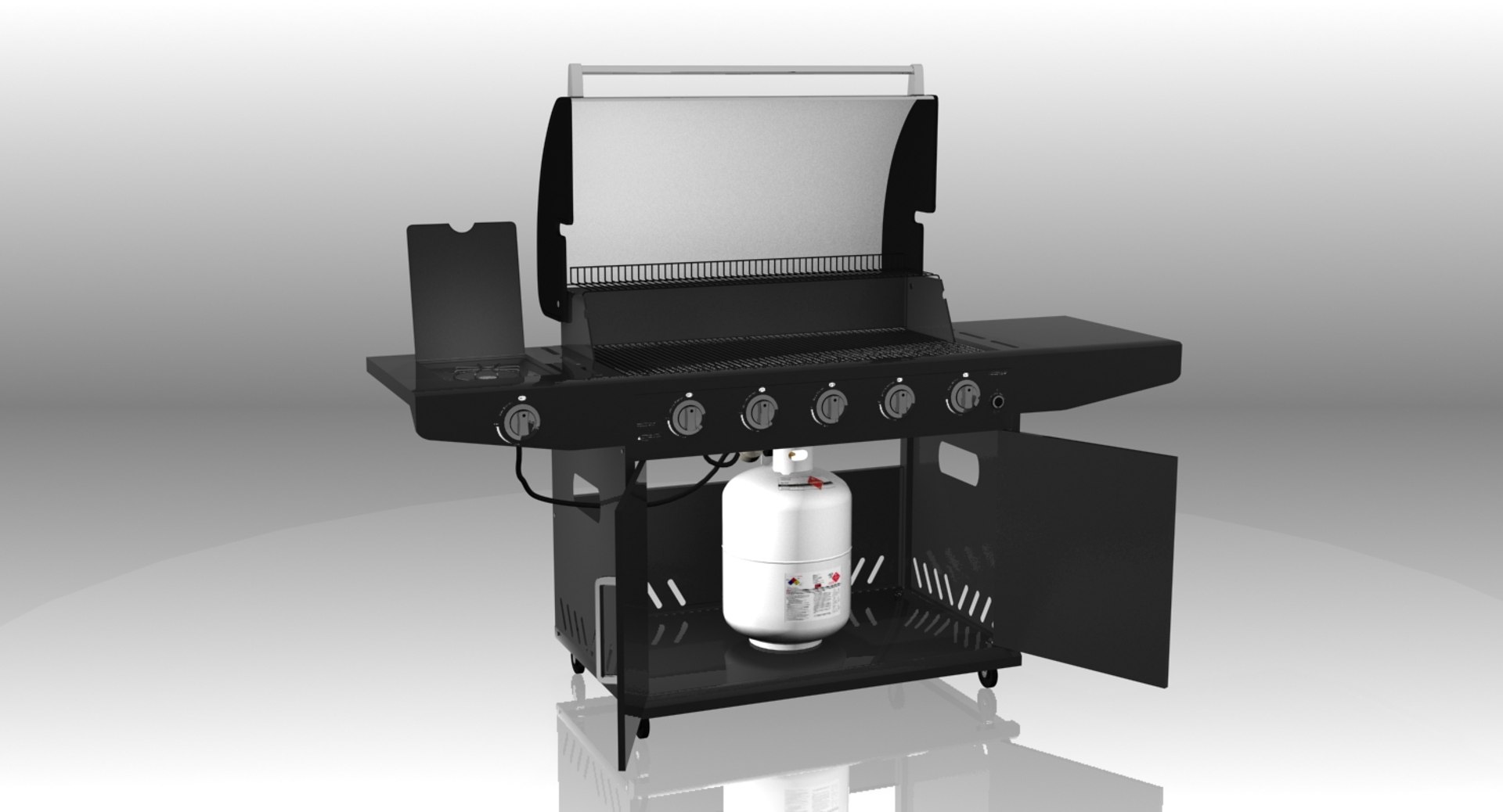 3d Kenmore Barbecue Modeled