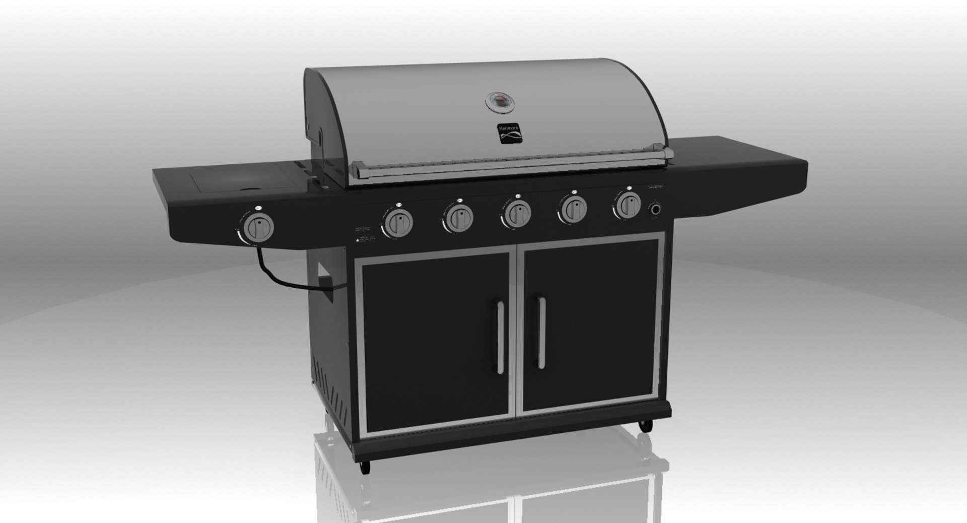 3d Kenmore Barbecue Modeled