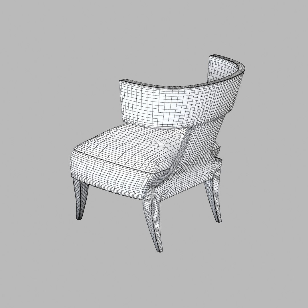 3d Model Of Donghia Klismos Chair