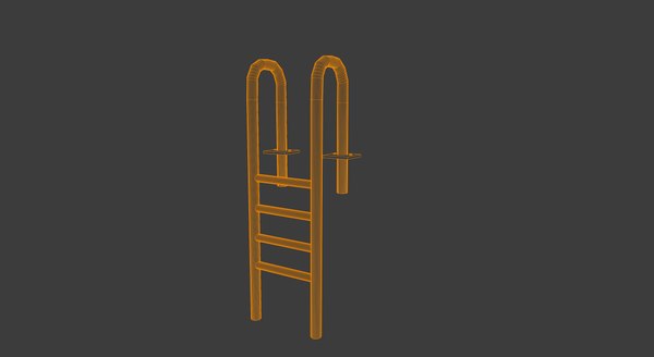 3D Swimming Pool Ladder model - TurboSquid 1716088