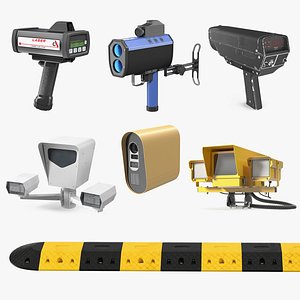 Traffic Speed Control Tools Collection 4 3D model