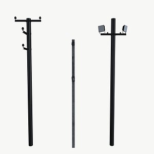 3D Electric Poles model
