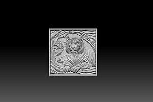 3D Royal Bengal Tiger 3D STL model for cnc curving and 3d printing