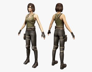 army girl 3D model