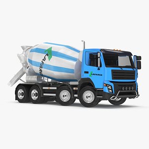 Cement Mixer Truck Lafarge Livery Rigged