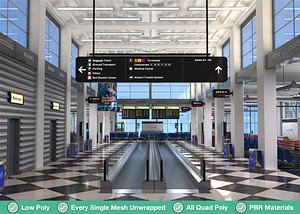 Airport Departures Lounge Interior