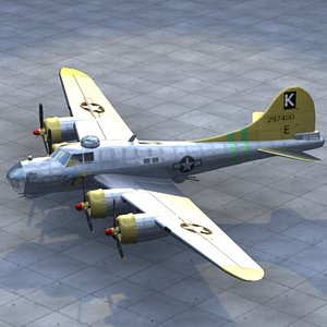b17 bomber 3d model
